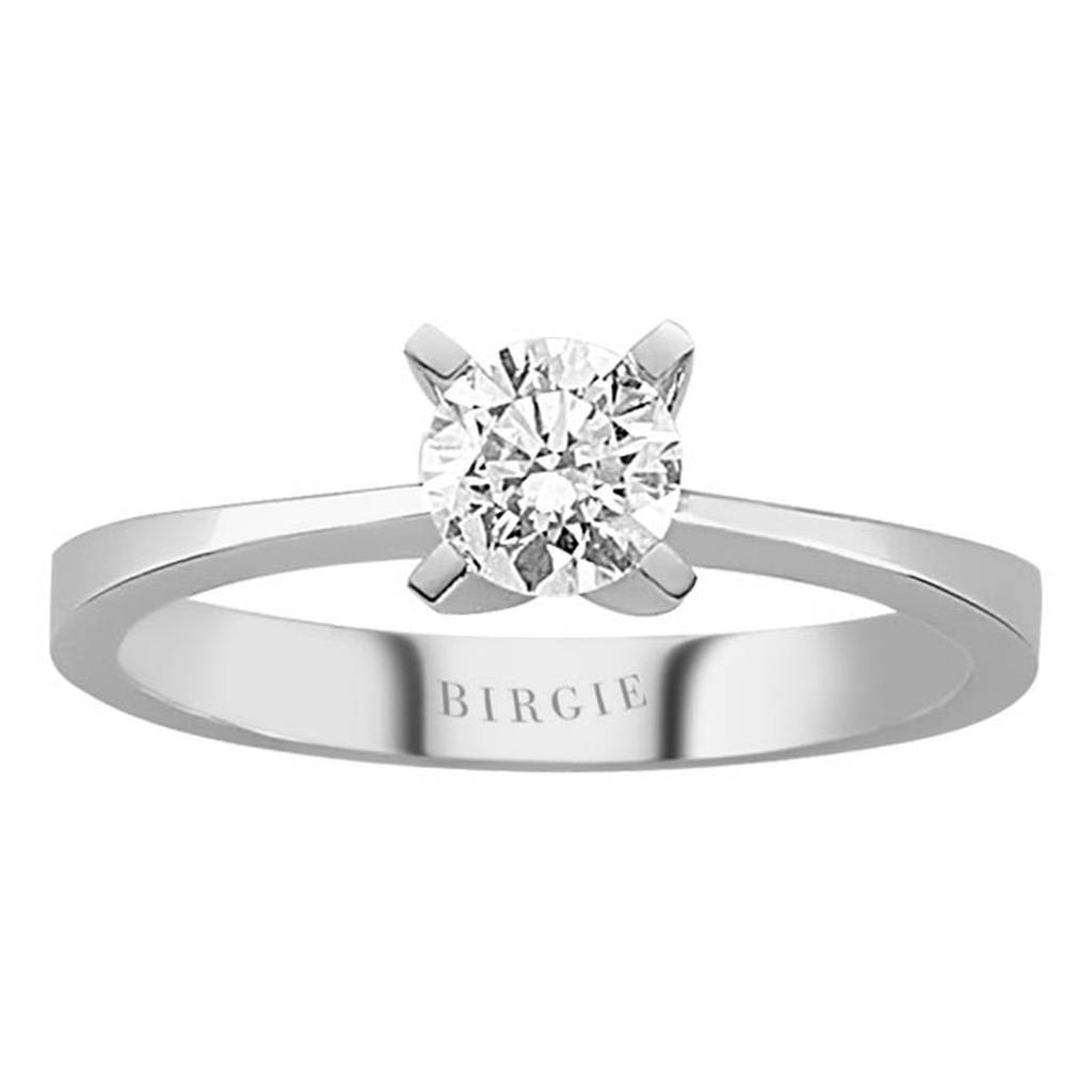 Bague solitaire diamant 0,51 carat