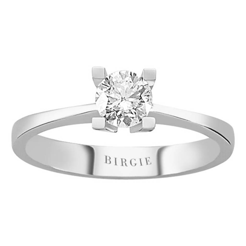 Bague solitaire diamant 0,51 carat