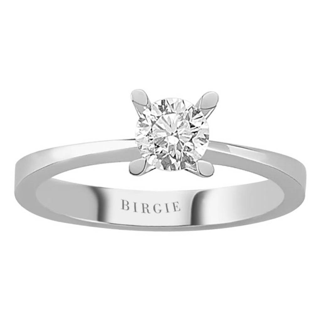 Bague solitaire diamant 0,52 carat