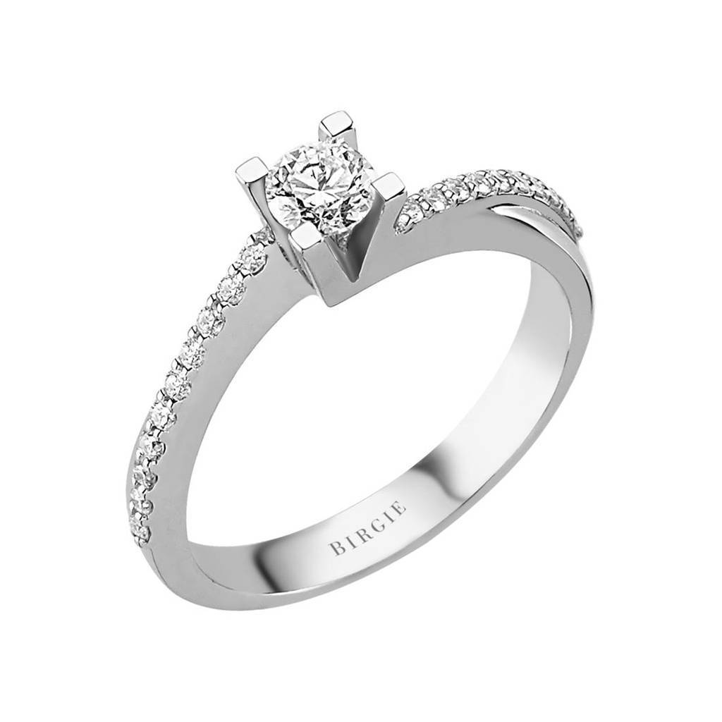 0.46 total carat diamond solitaire ring