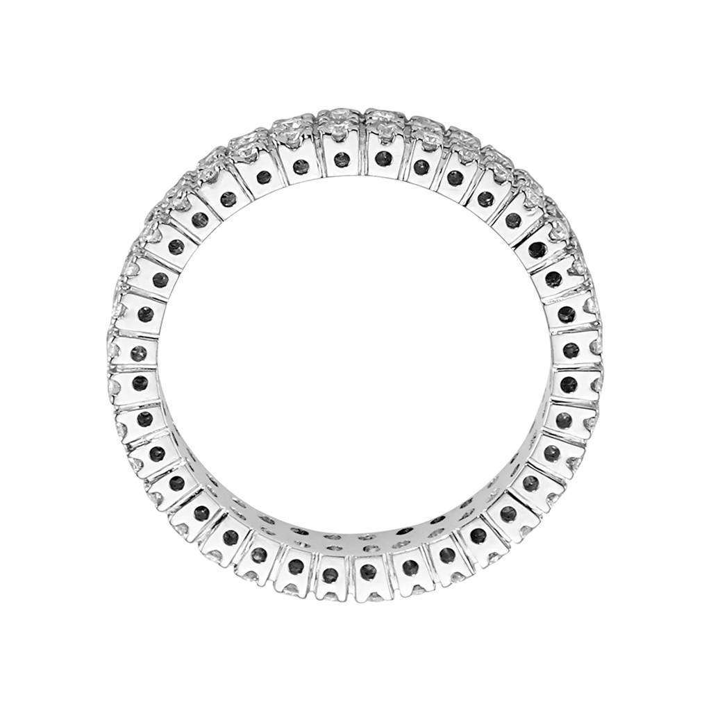 0.79 Carat Diamond Twin Line Eternity Wedding Ring