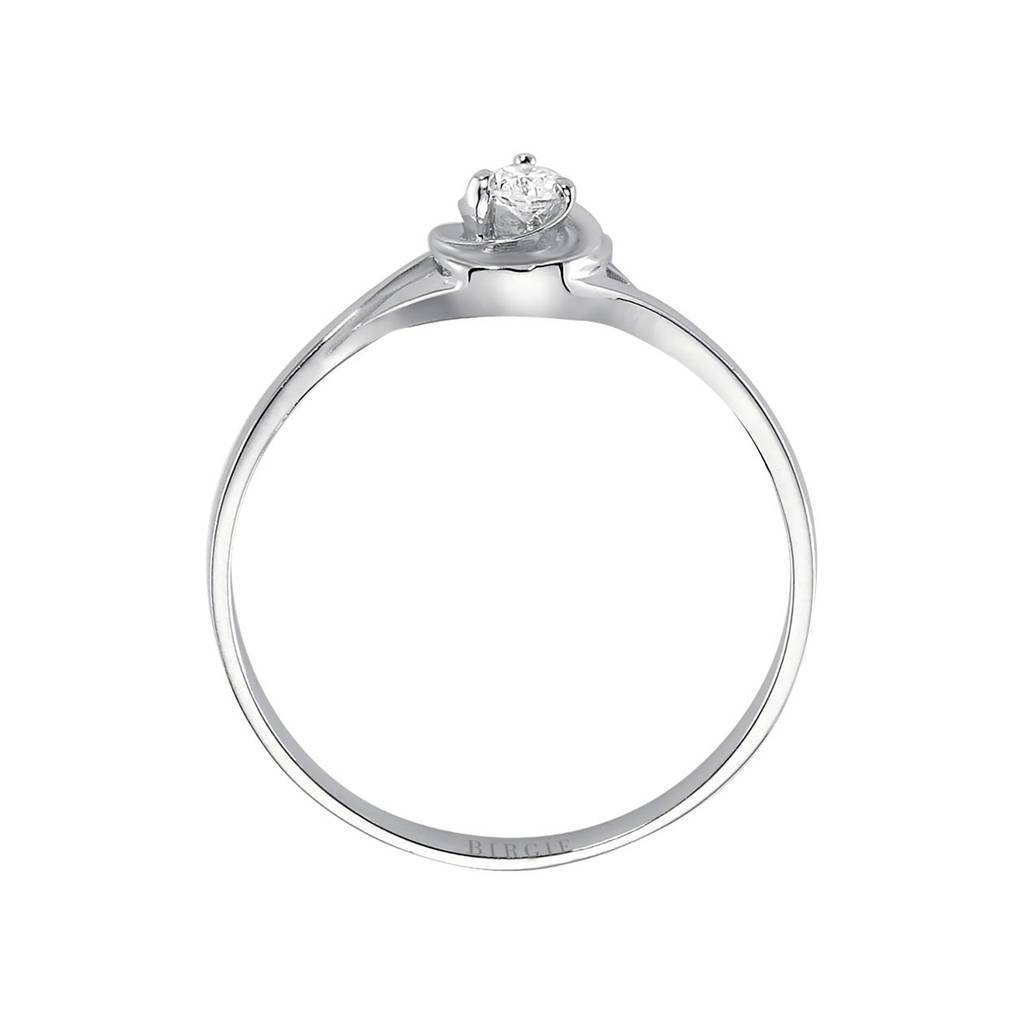 Bague solitaire diamant 0,08 carat