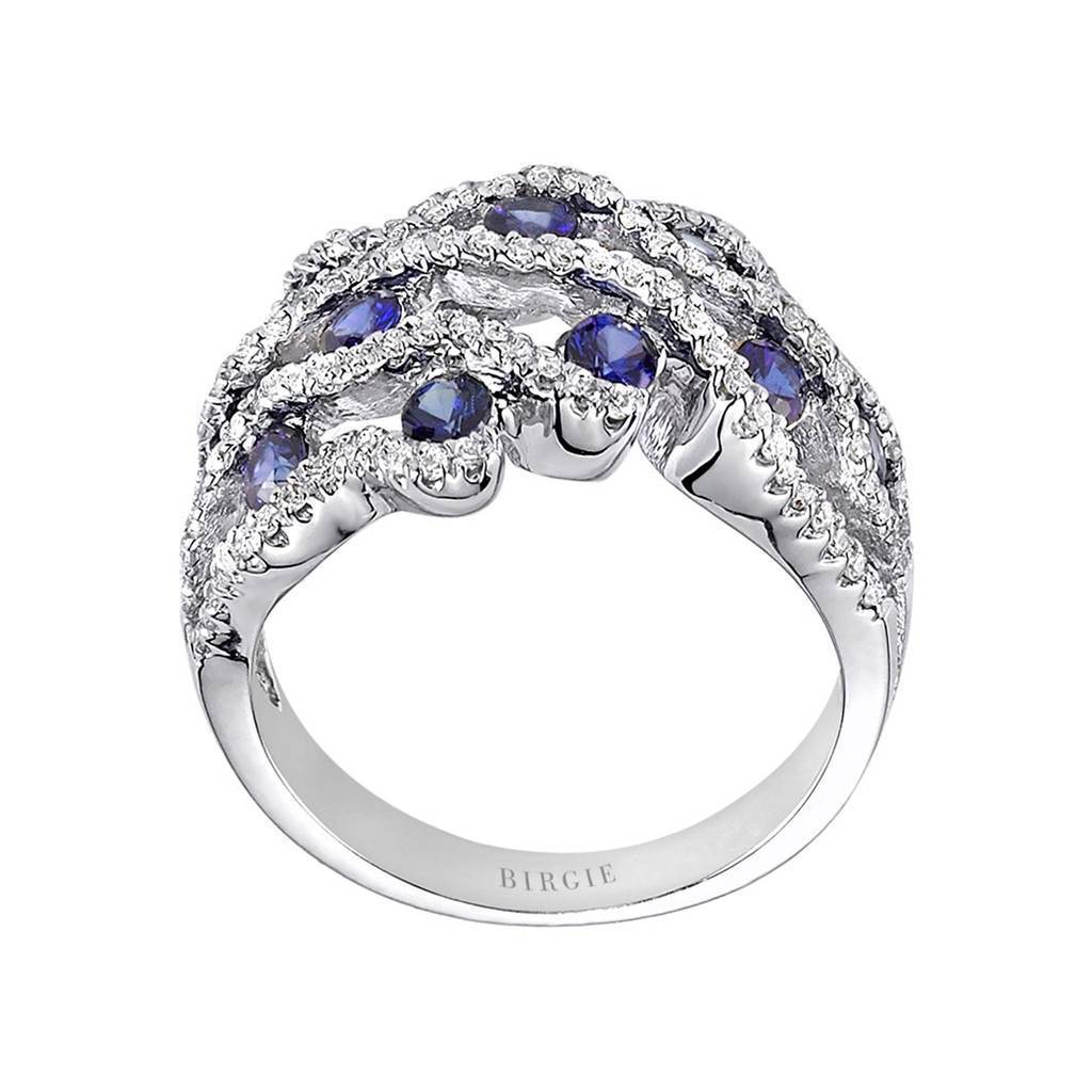 Bague diamant et saphir