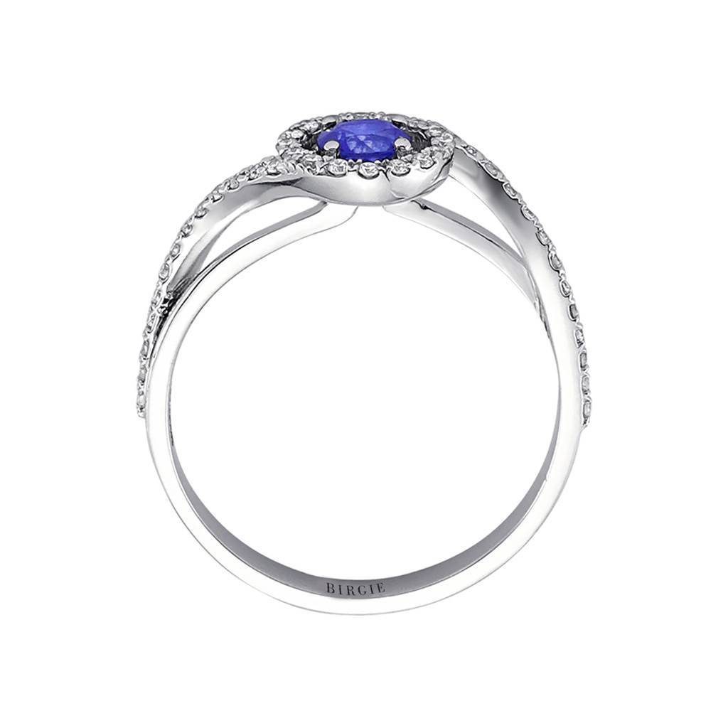 Bague diamant et saphir