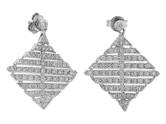 Boucles d'oreilles Fata Morgana diamants