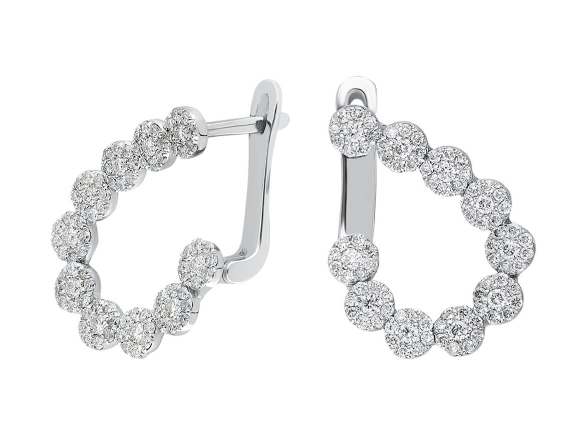 Diamond Hoop Earrings