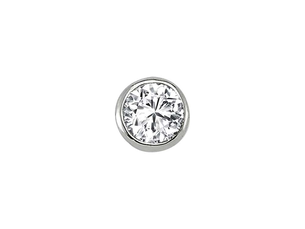 Boucles d'oreilles à tige avec diamant solitaire de 0,19 carat pour hommes