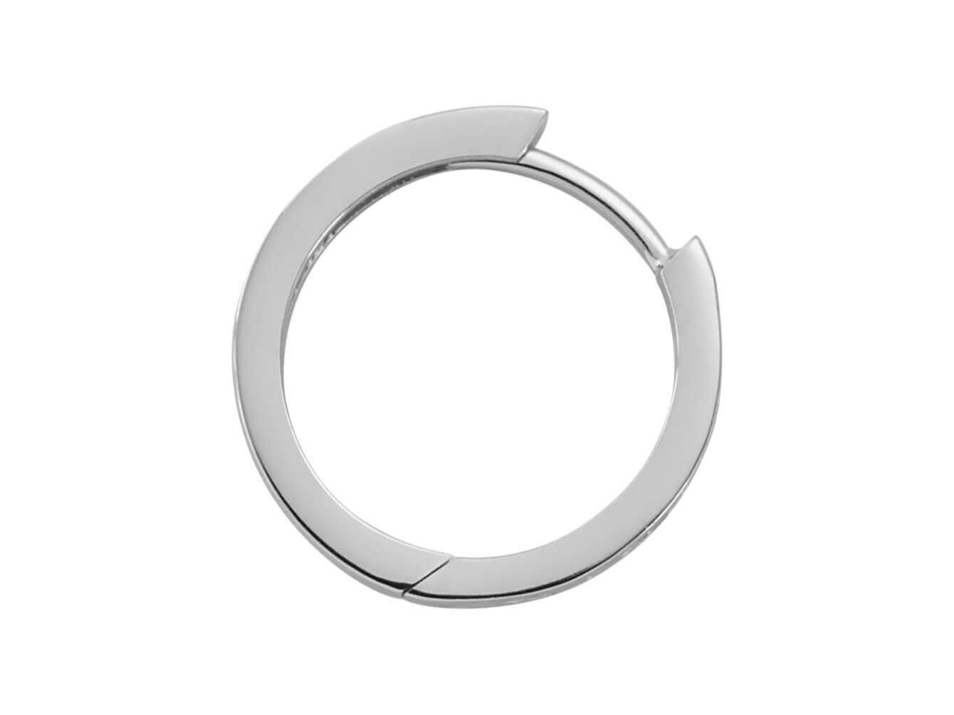 Boucles d'oreilles créoles homme diamant noir