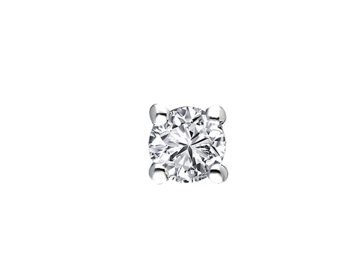 Boucles d'oreilles à tige avec diamant solitaire de 0,25 carat pour hommes