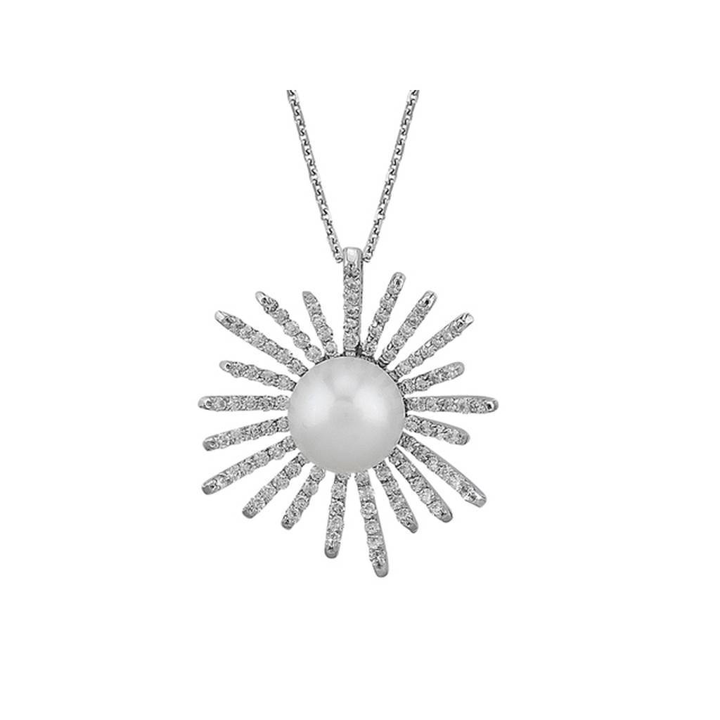 Collier de diamants et de perles