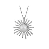 Diamond and pearl necklace