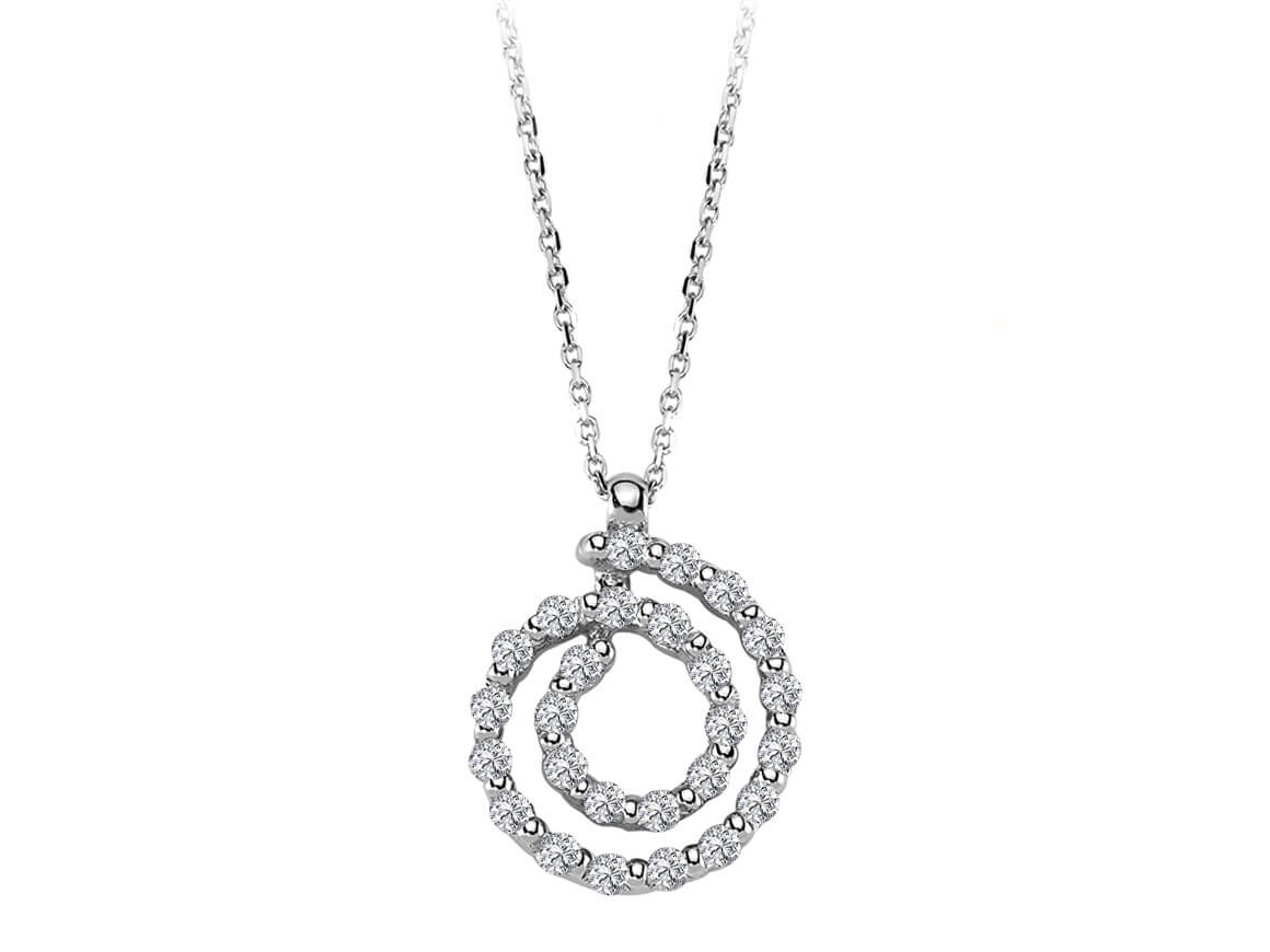 Diamond Spiral Necklace