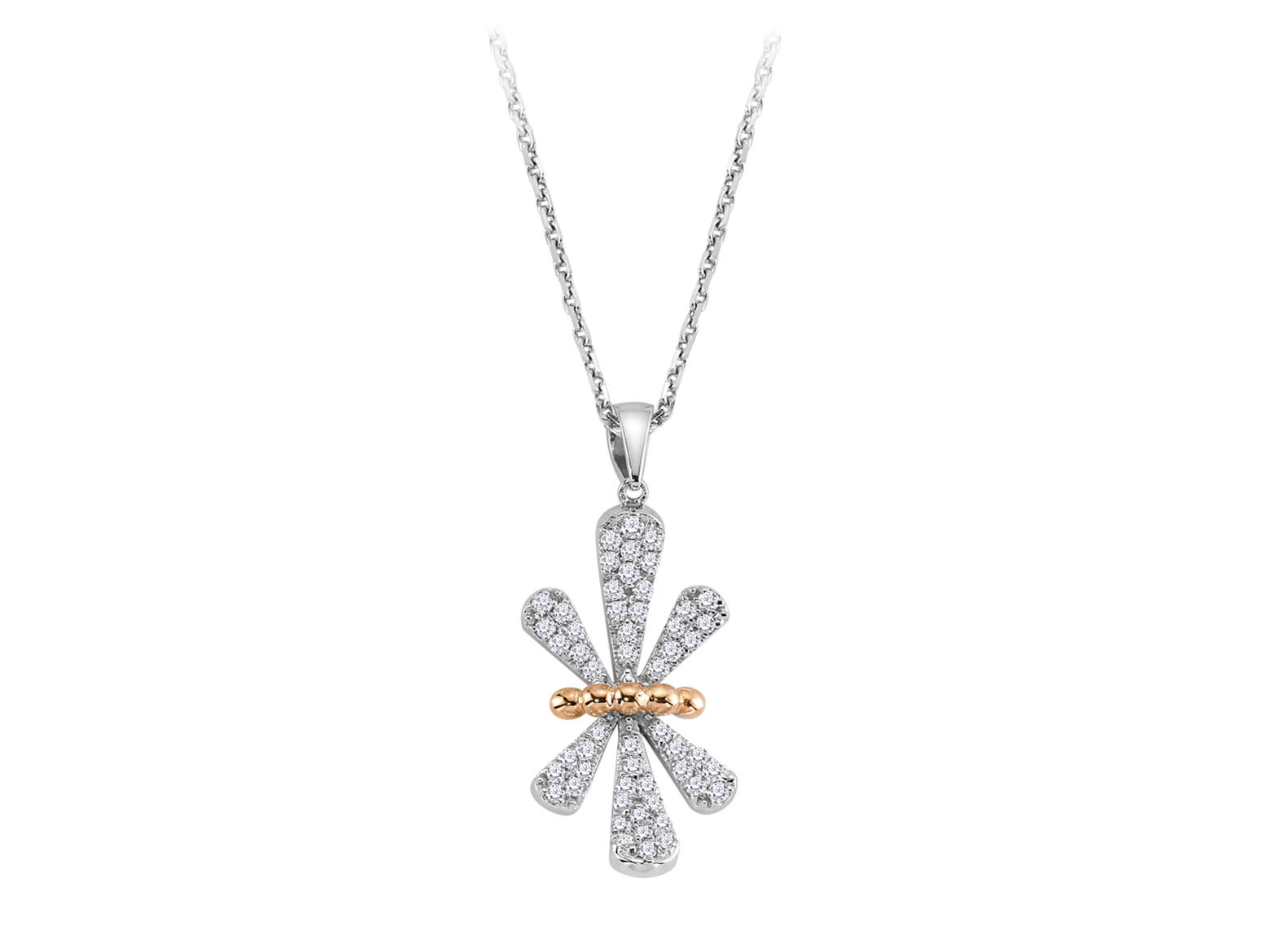 Diamond Bow Necklace