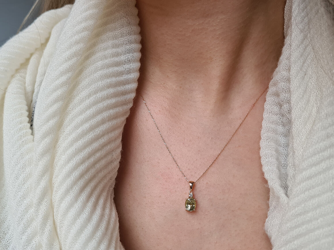 Collier Harmony Diamant et Ovale Zultanite