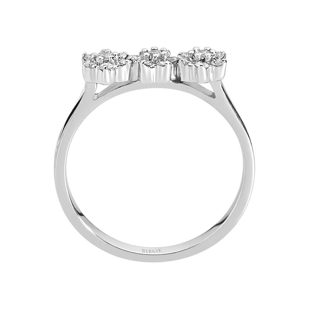 Diamond Tria Daisy Ring