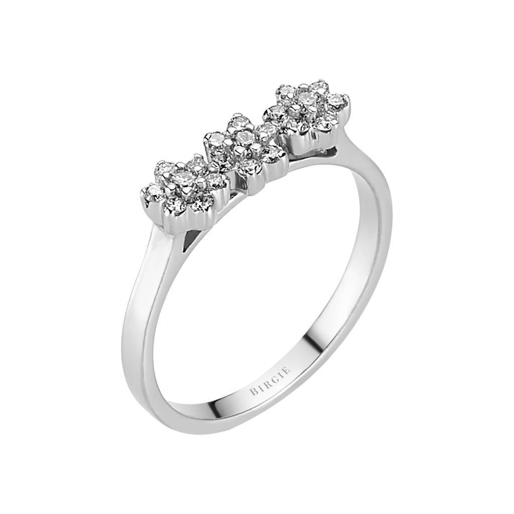 Diamond Tria Daisy Ring
