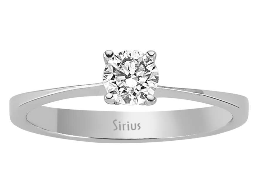 Bague solitaire diamant 0,39 carat