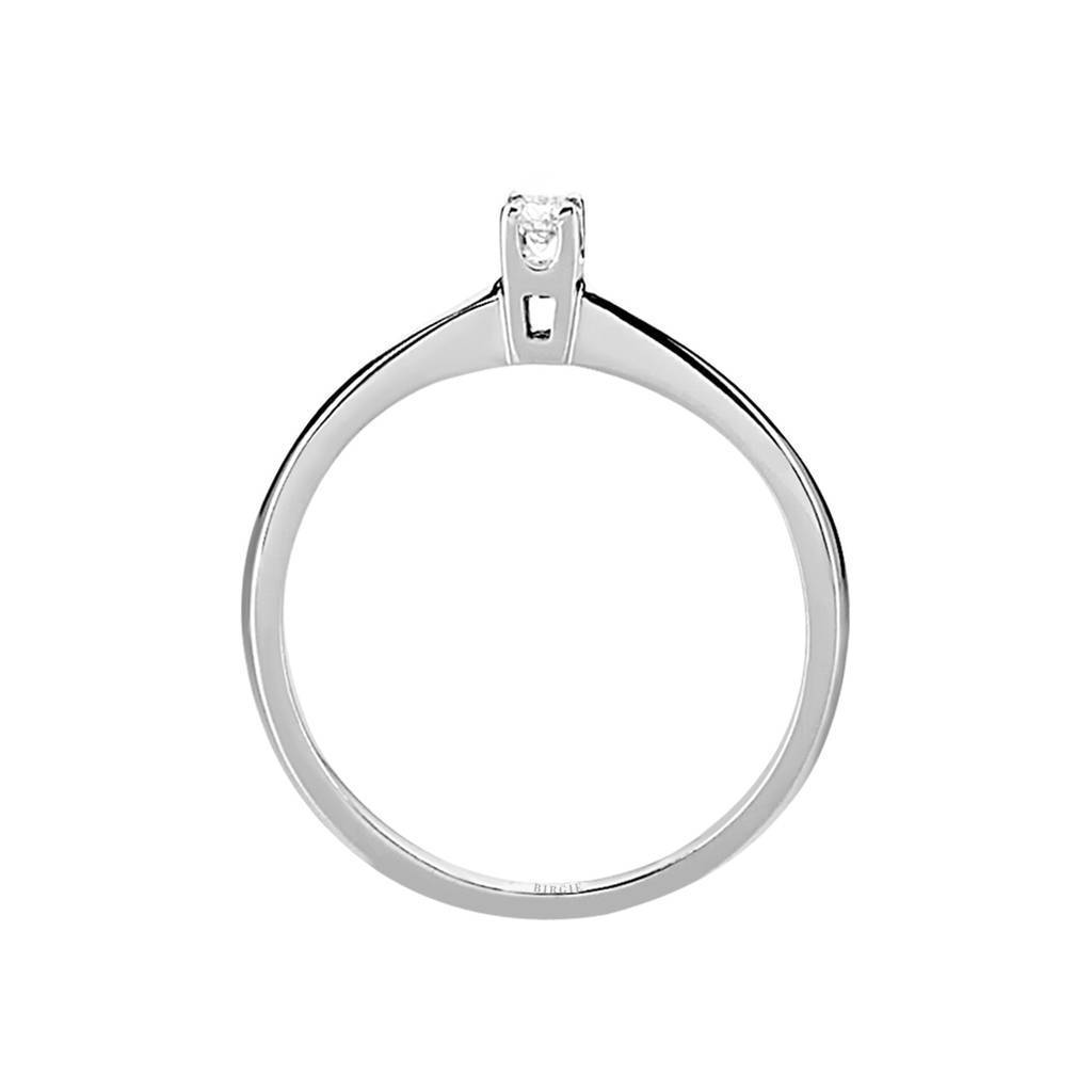 Bague solitaire diamant 0,06 carat