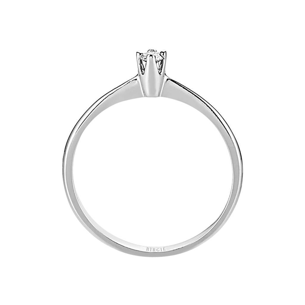 Bague solitaire diamant 0,07 carat