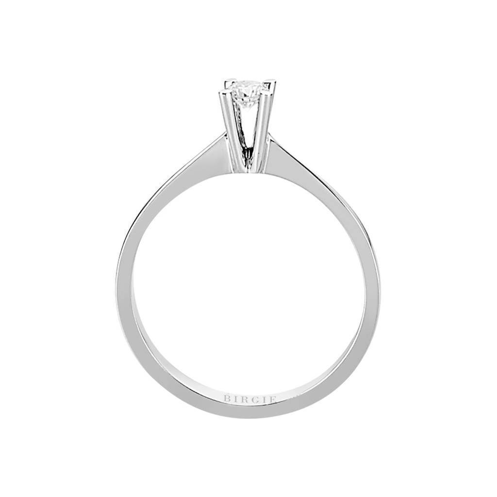 Bague solitaire diamant 0,09 carat
