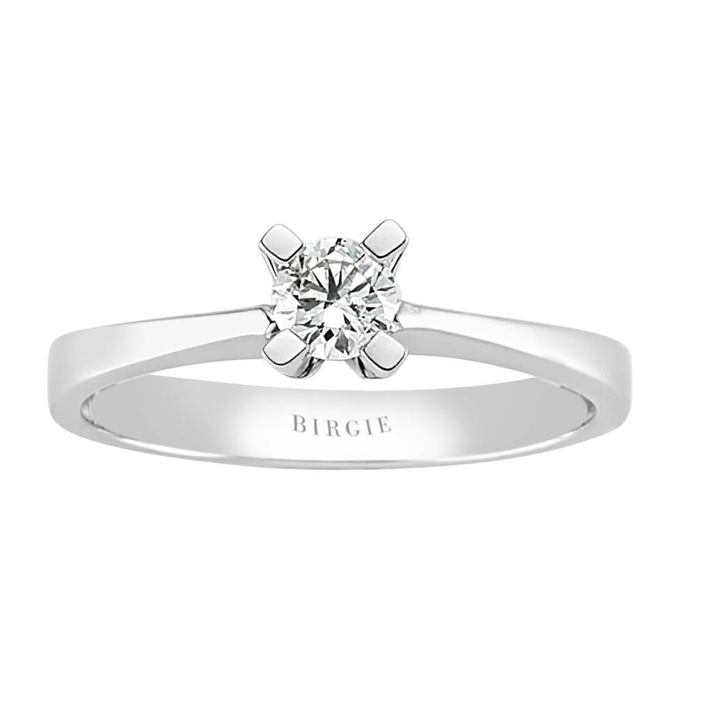 Bague solitaire diamant 0,23 carat