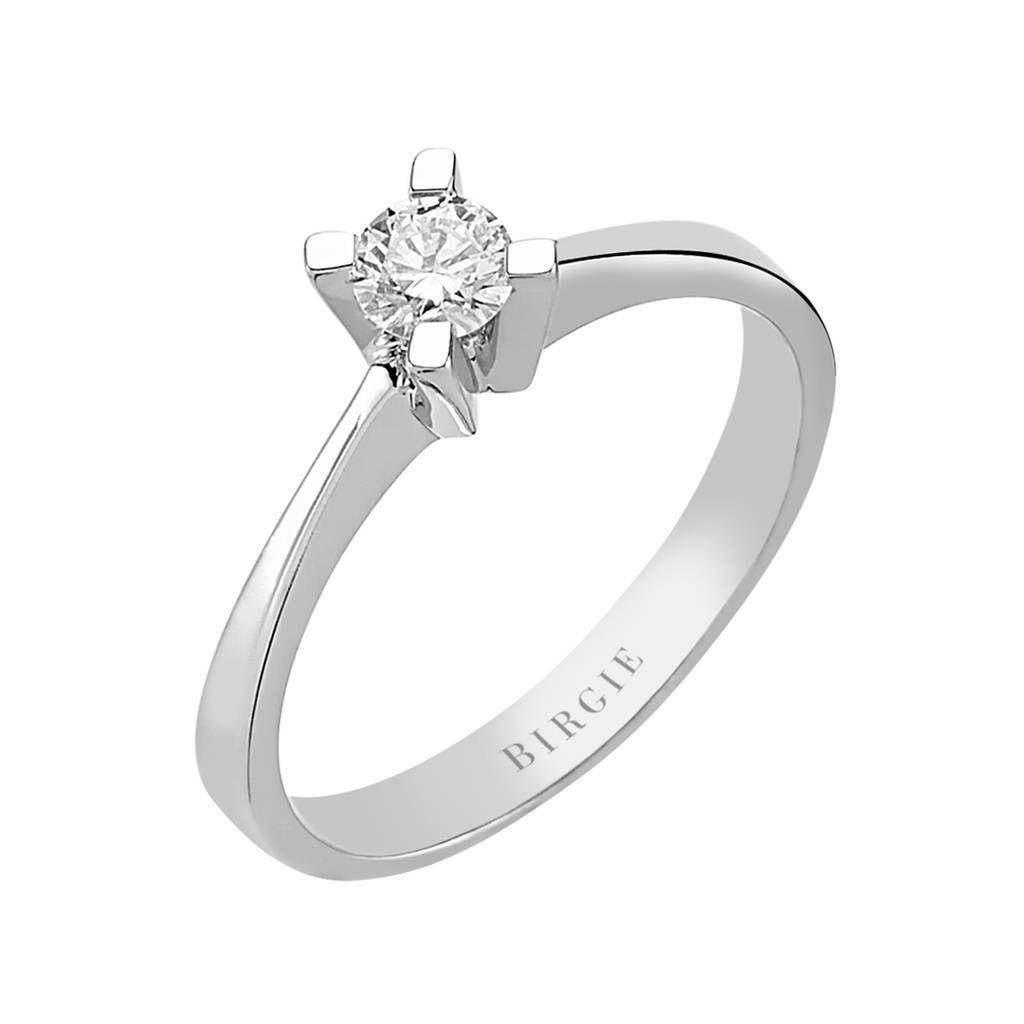 Bague solitaire diamant 0,23 carat