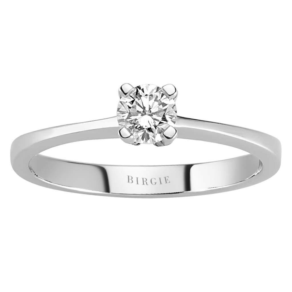 Bague solitaire diamant 0,32 carat