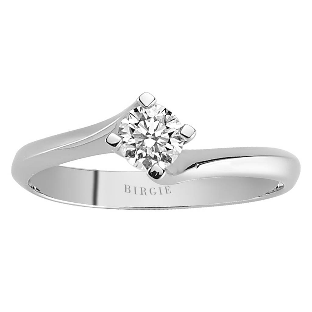Bague solitaire diamant 0,33 carat