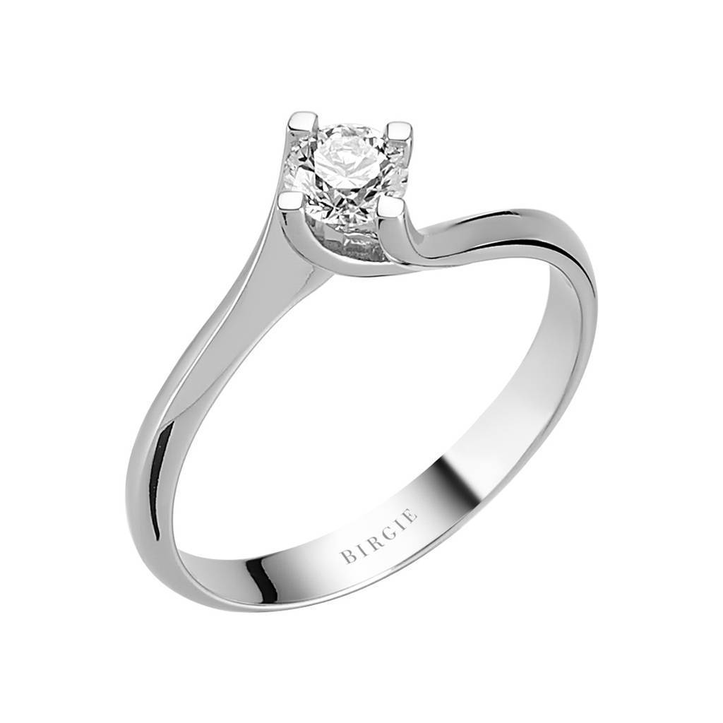Bague solitaire diamant 0,33 carat