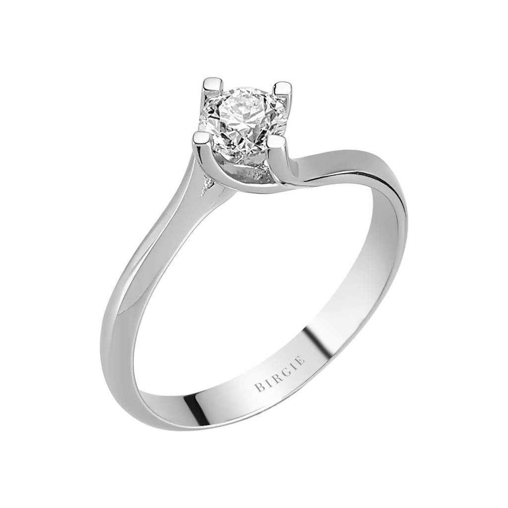 Bague solitaire diamant 0,45 carat
