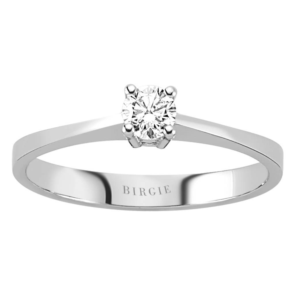 Bague solitaire diamant 0,21 carat