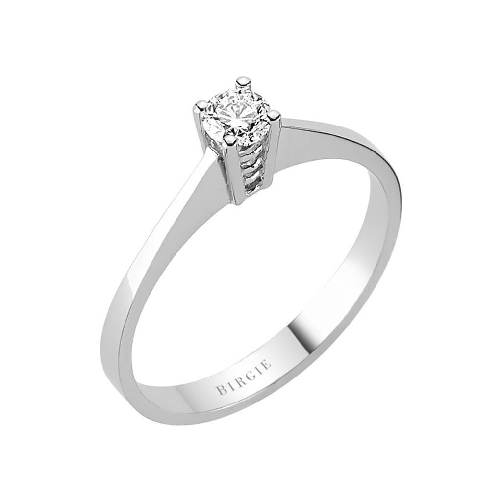 Bague solitaire diamant 0,21 carat
