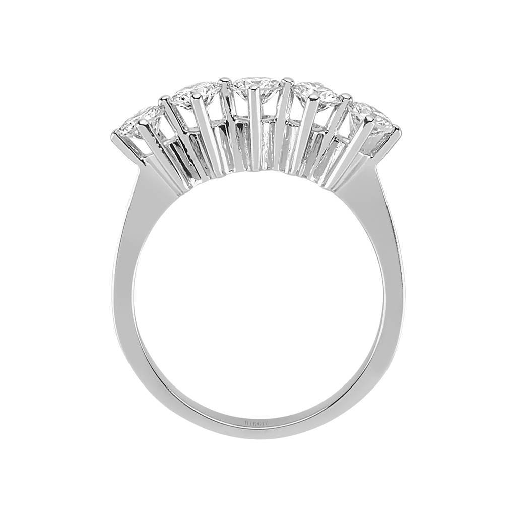 Alliance 5 pierres diamant 0,81 carat