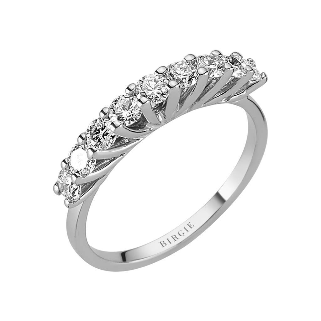 0.81 Carat Diamond 9 Stone Ring