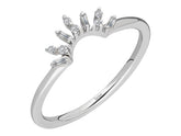 Baguette Diamond Mezzaluna Ring