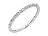 Baguette Diamond Half Round Alliance