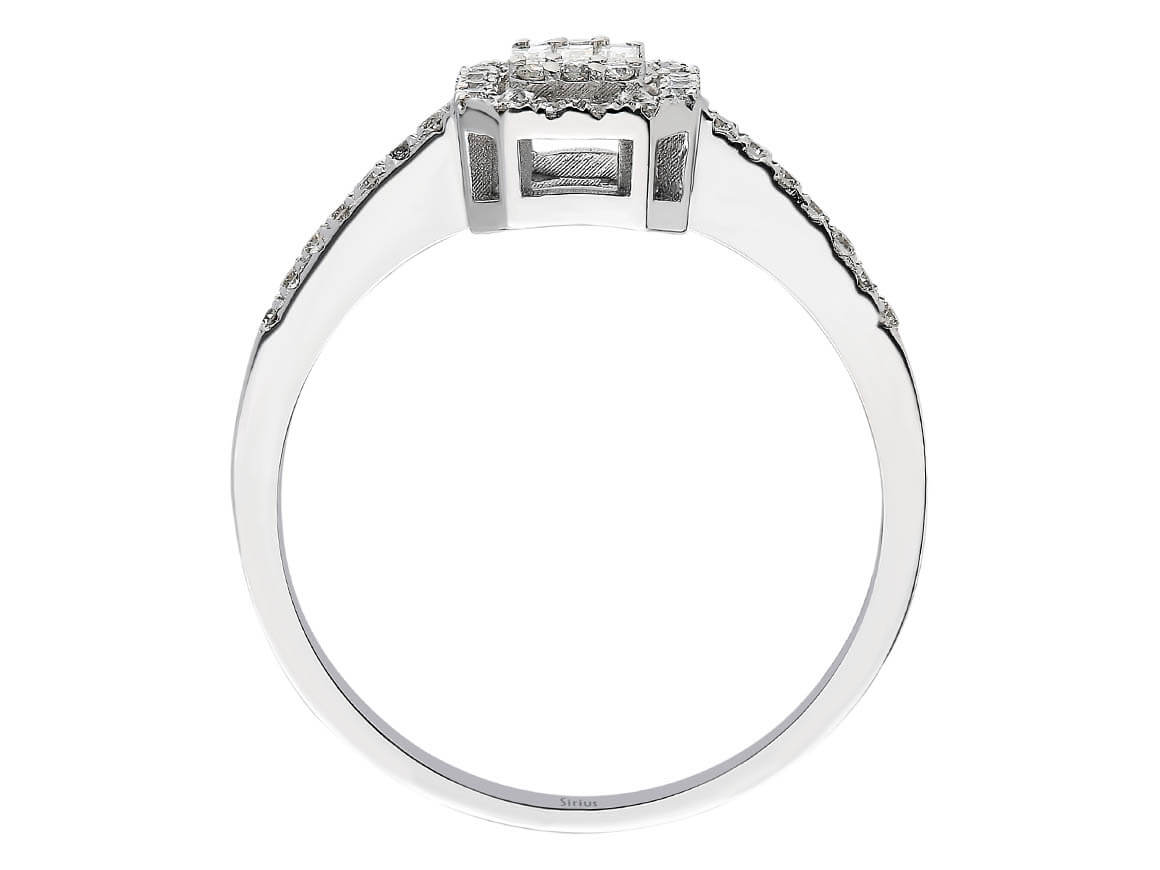 0.28 total carat diamond baguette ring