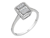 0.31 total carat diamond baguette ring