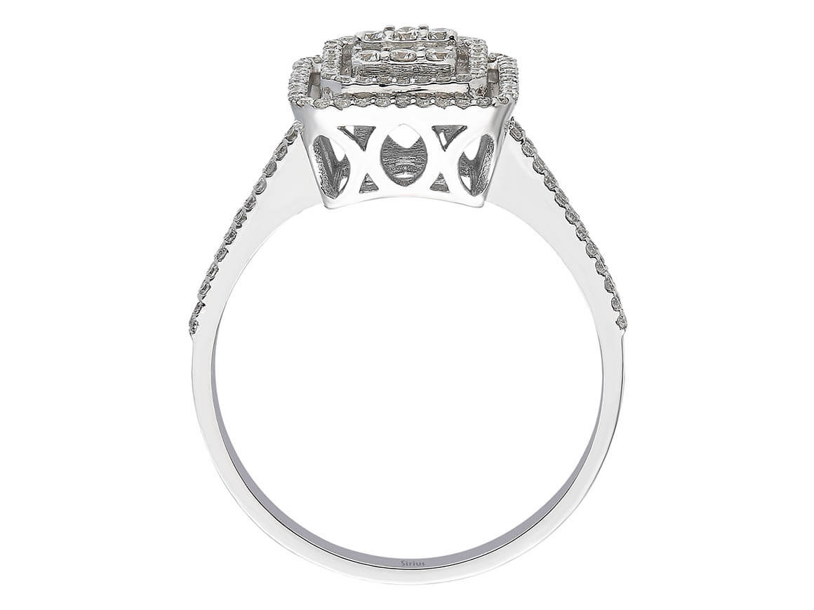 0.54 total carat diamond baguette ring