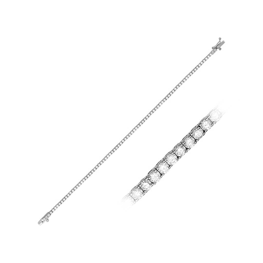 Bracelet tennis en diamant de 2,97 carats au total