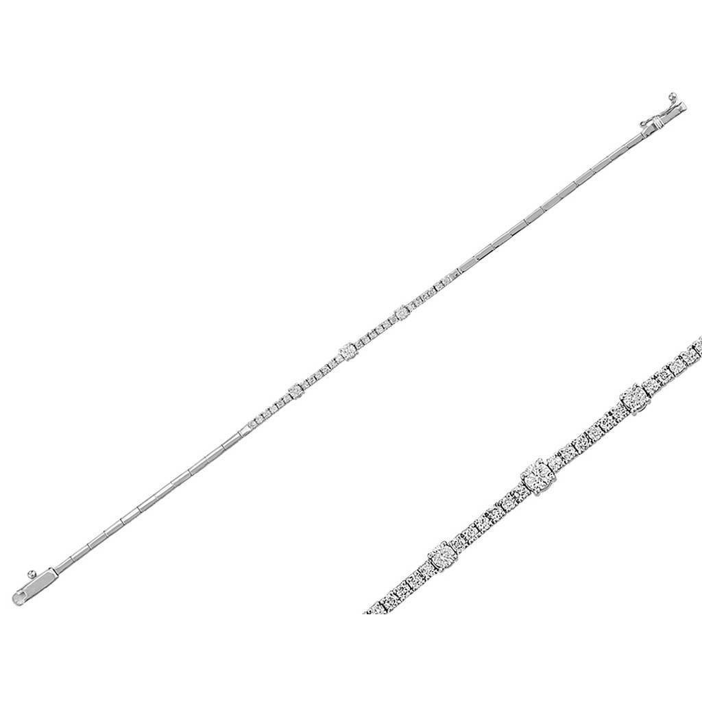 Bracelet tennis en diamant de 0,70 carat au total
