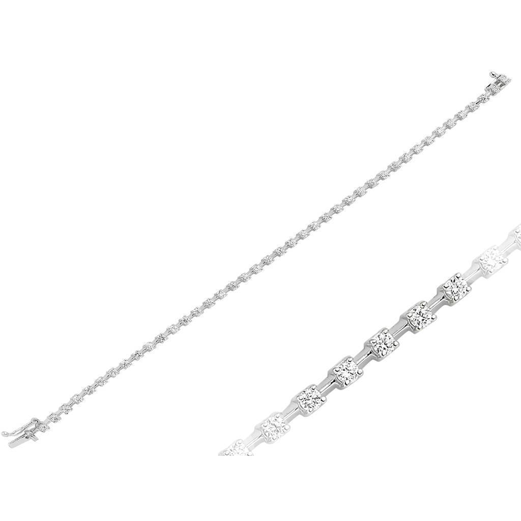 Bracelet tennis en diamant de 1,68 carat au total