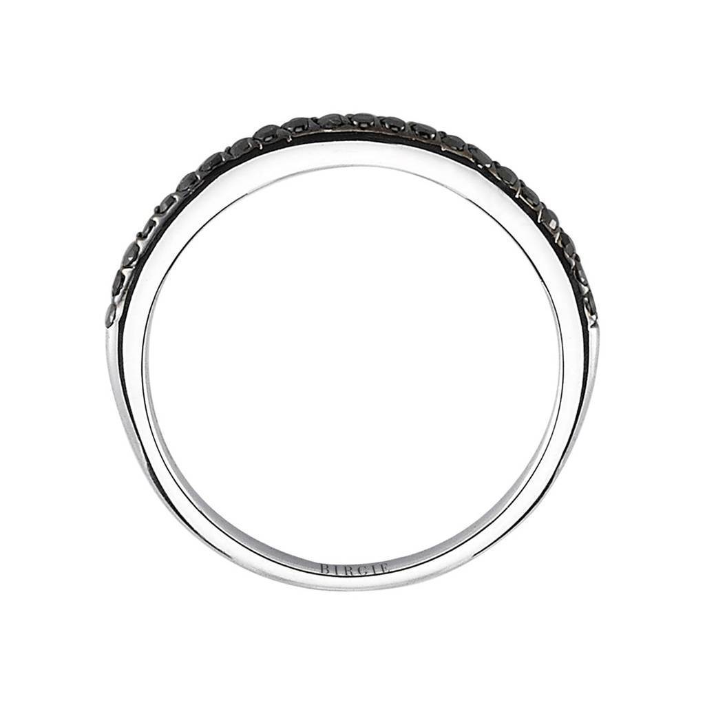 Black Diamond Half Band Slim Eternity Ring