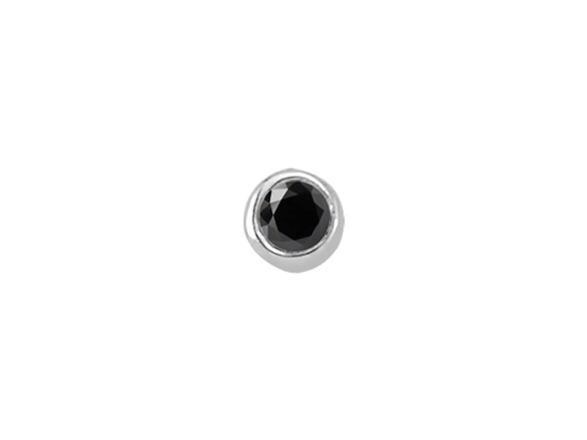 0.02 Karat Schwarz Diamant Nasenpiercing