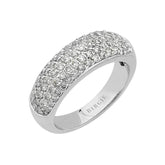 1.05 total carat diamond half round alliance