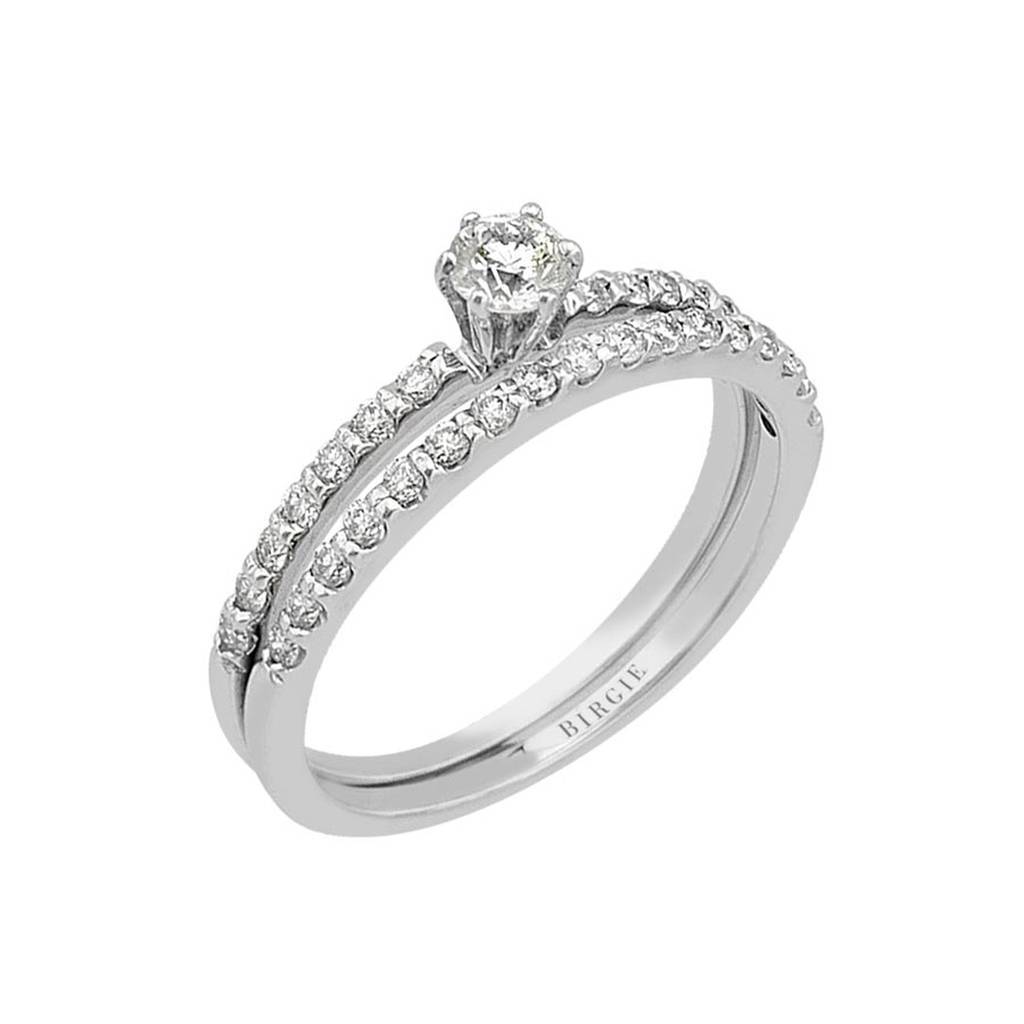 0.55 Carat Diamond Solitaire Ring Wedding Band