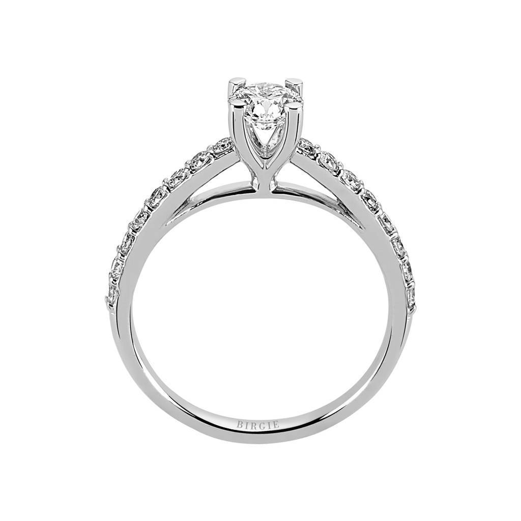 0.75 Carat Diamond Halo Engagement Ring