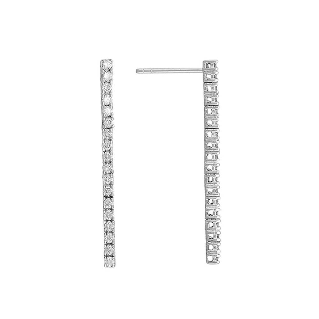 Boucles d'oreilles tennis diamants