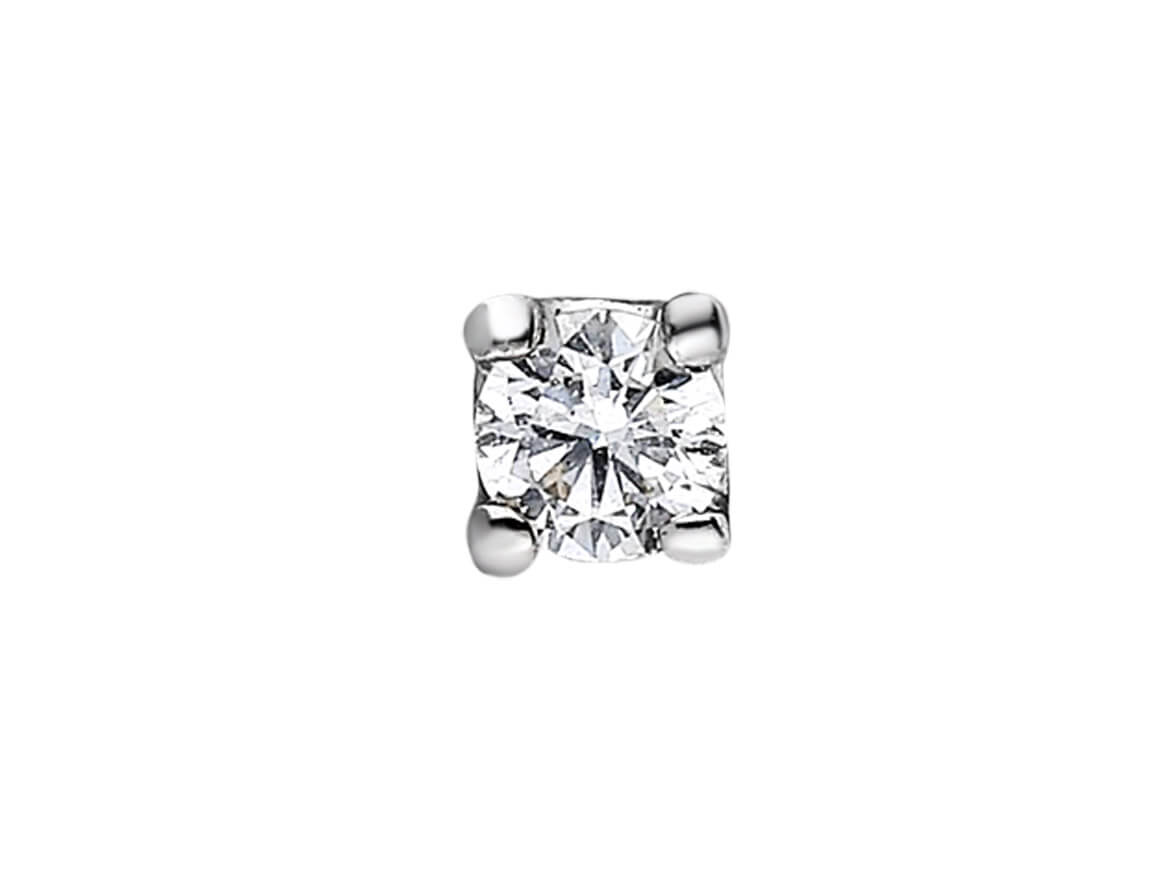 Boucles d'oreilles clous homme diamant 0,10 carat