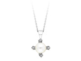 Diamond and pearl necklace